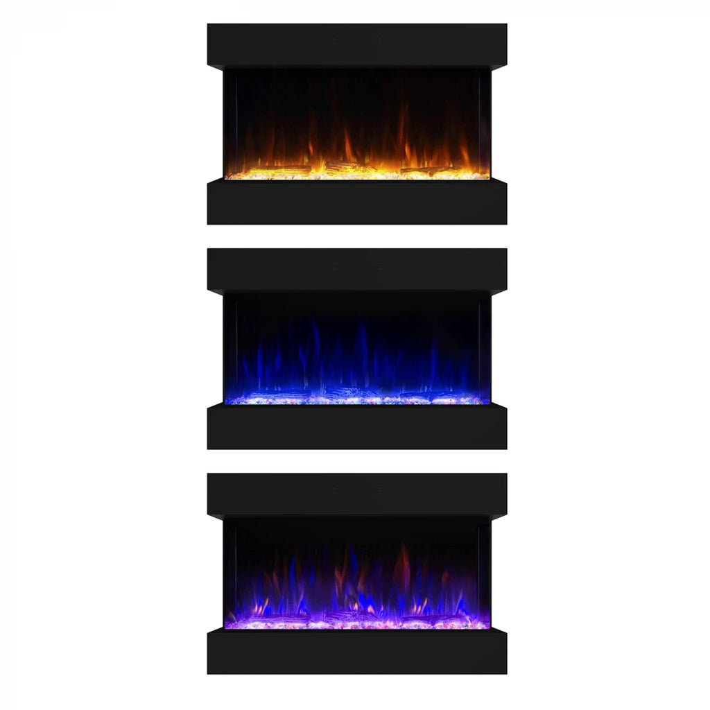 Feroza 101 cm - Wall-Mounted ScandiFlames Electric Fireplace