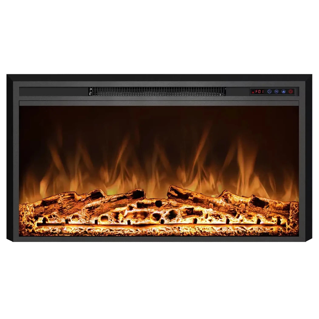 ScandiFlames Electric Pyrope 90 cm Fireplace Insert for Wall Mounting or Old Fireplace Integration