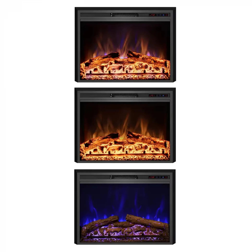 ScandiFlames Electric Pyrope 90 cm Fireplace Insert for Wall Mounting or Old Fireplace Integration