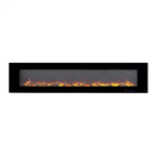 Azurite 213 cm - Wall-mounted electric fireplace from ScandiFlames Electric