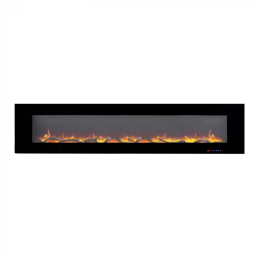 Azurite 213 cm - Wall-mounted electric fireplace from ScandiFlames Electric