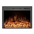 ScandiFlames Electric Pyrope 77 cm Fireplace Insert for Wall Mounting or Old Fireplace