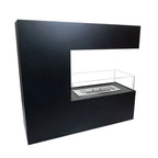 3-sidet bio fireplace in black
