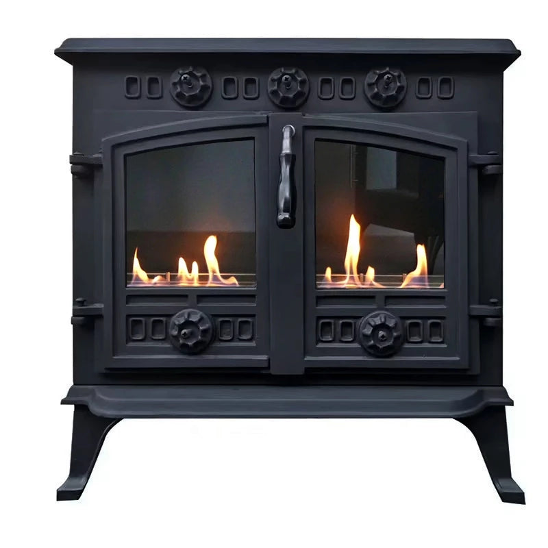 Spitsberg - Freestanding Cast Iron Bioethanol Stove Fireplace from ScandiFlames