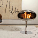Cocoon Pedestal bio fire in steel