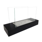 Black freestanding tabletop sized bio fireplace