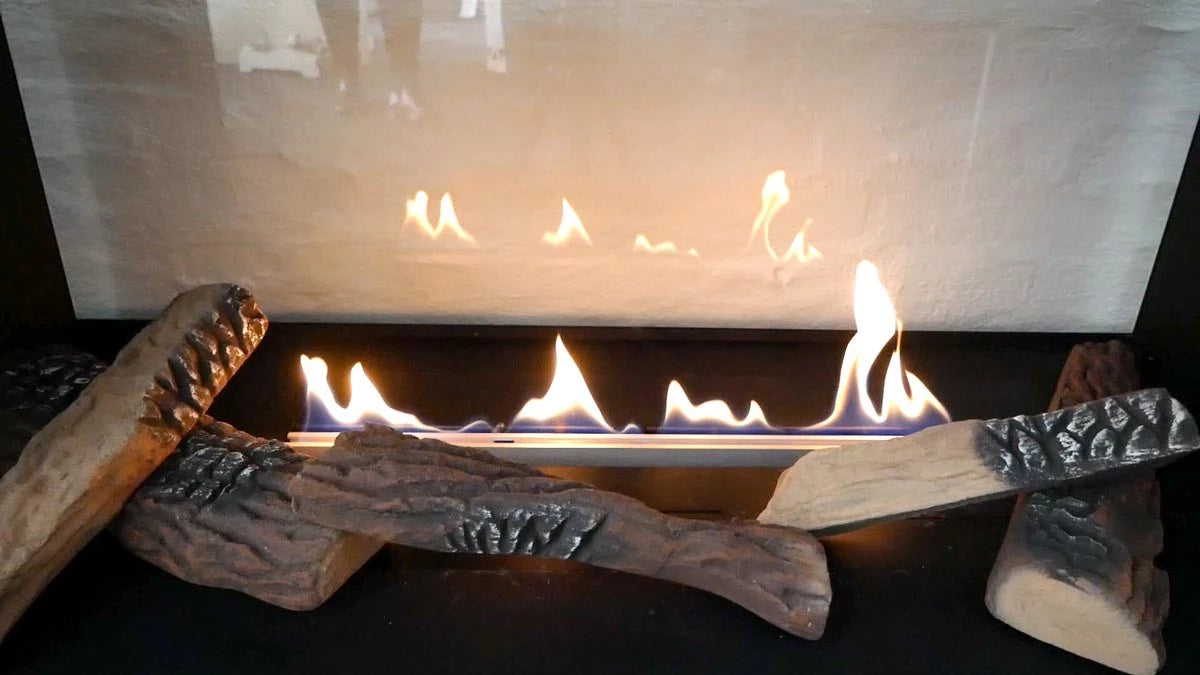 5 Decorative, ceramic wooden logs