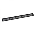 Black Ventilation Grille - 100x11 cm with a Ventilation Area of 420 cm²
