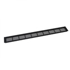 Black Ventilation Grille - 100x11 cm with a Ventilation Area of 420 cm²