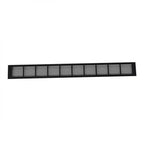Black Ventilation Grille - 100x11 cm with a Ventilation Area of 420 cm²