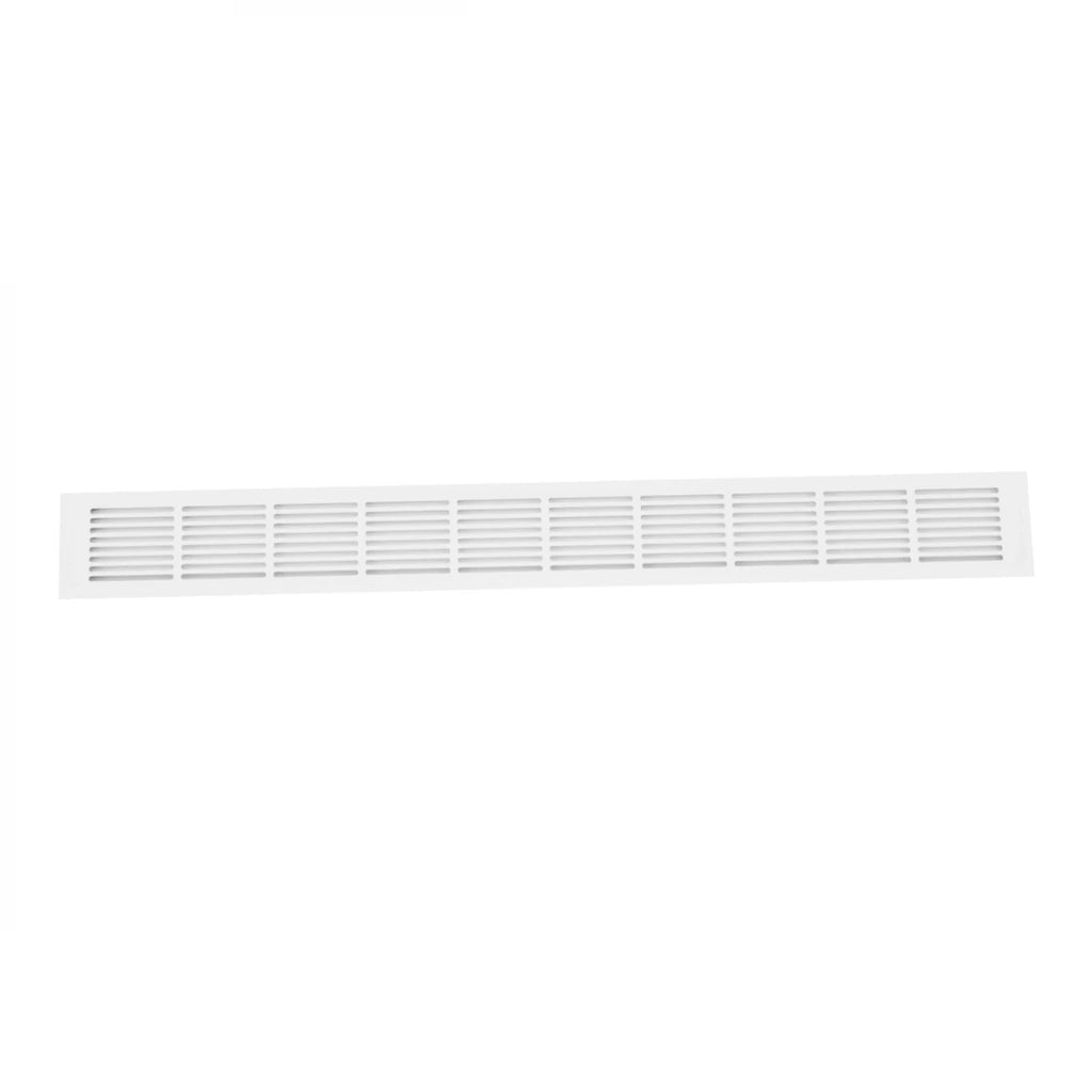 White Ventilation Grille - 100x11 cm with a Ventilation Area of 420 cm²