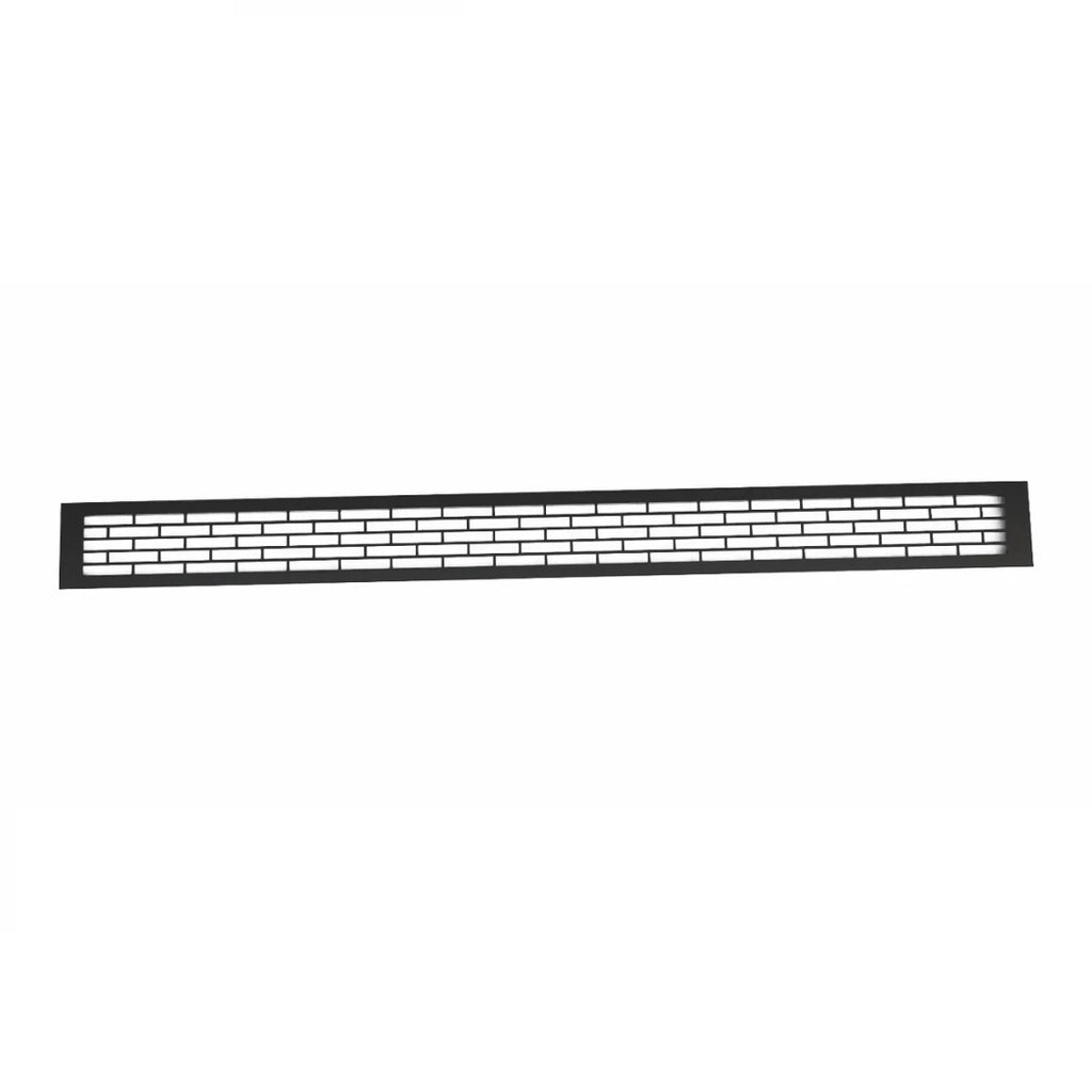 Black Ventilation Grill - 100x9 cm with a Ventilation Area of 450 cm²