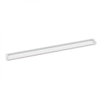 White Ventilation Grille - 100x9 cm with a Ventilation Area of 450 cm²