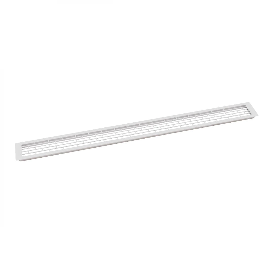 White Ventilation Grille - 100x9 cm with a Ventilation Area of 450 cm²
