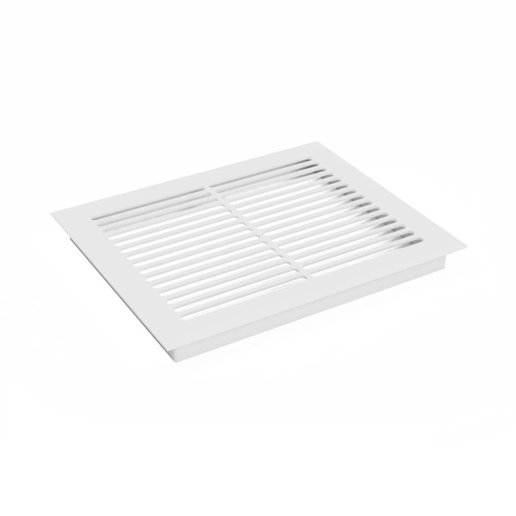 White Ventilation Grill - 25x20.5 cm with a Ventilation Area of 210 cm²