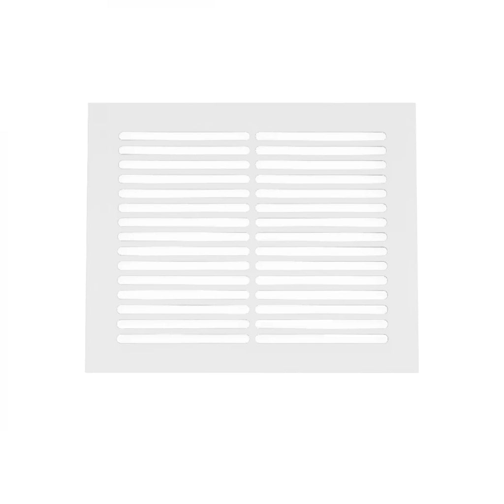 White Ventilation Grill - 25x20.5 cm with a Ventilation Area of 210 cm²