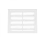 White Ventilation Grill - 25x20.5 cm with a Ventilation Area of 210 cm²