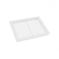 White Ventilation Grill - 25x20.5 cm with a Ventilation Area of 210 cm²