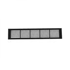 Ventilation Grille Black - 50x10 cm with a ventilation area of 214 cm²