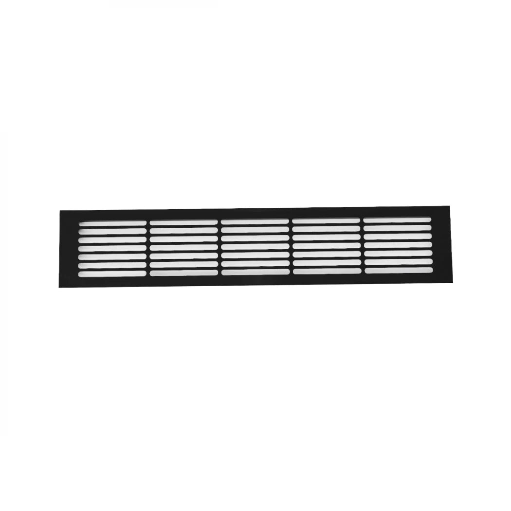 Ventilation Grille Black - 50x10 cm with a ventilation area of 214 cm²