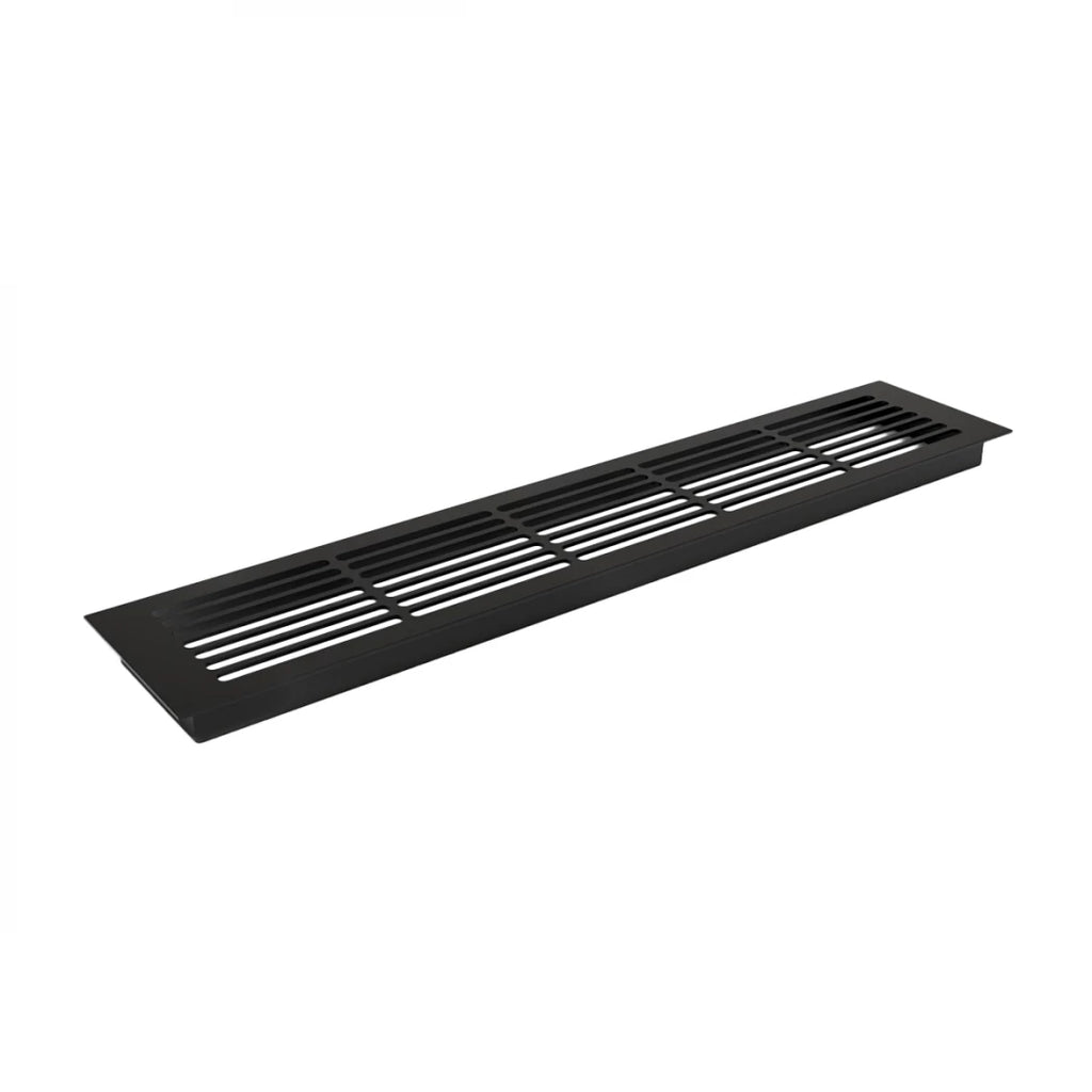 Ventilation Grille Black - 50x10 cm with a ventilation area of 214 cm²