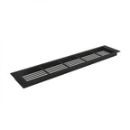 Ventilation Grille Black - 50x10 cm with a ventilation area of 214 cm²