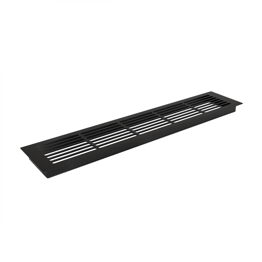 Ventilation Grille Black - 50x10 cm with a ventilation area of 214 cm²