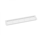 White ventilation grille - 50x10 cm with a ventilation area of 214 cm²
