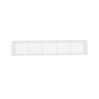 White ventilation grille - 50x10 cm with a ventilation area of 214 cm²