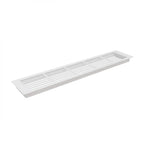 White ventilation grille - 50x10 cm with a ventilation area of 214 cm²