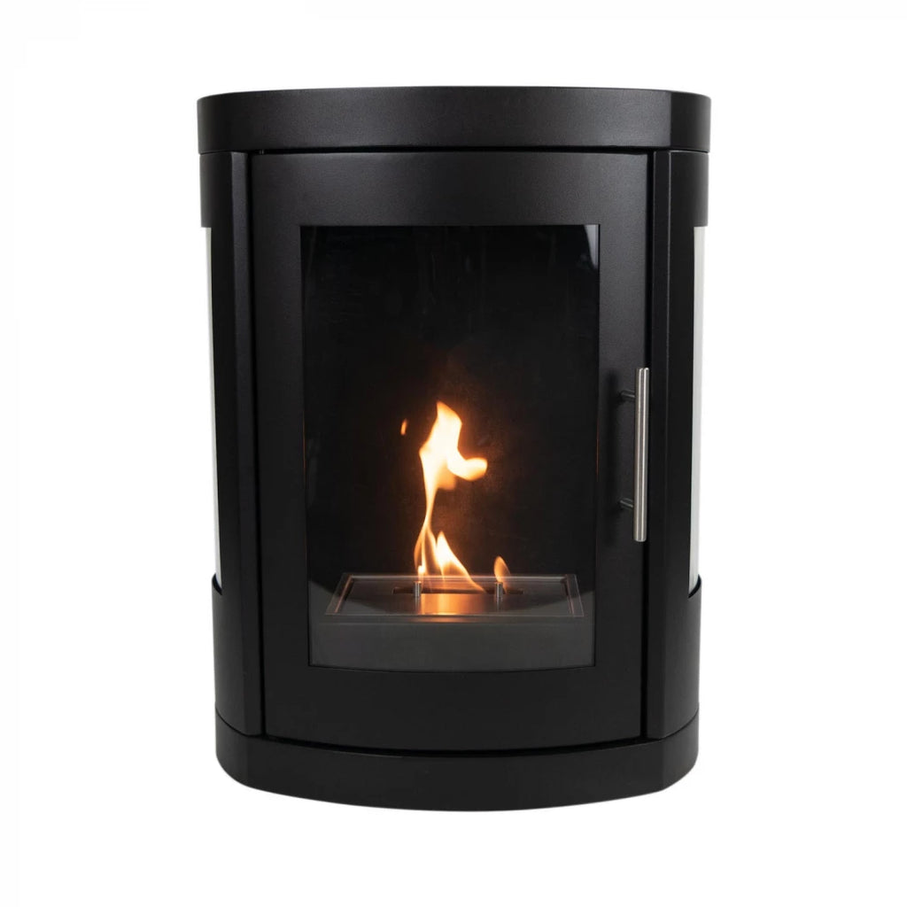 Oregon - Wall-mounted bioethanol wood-burner style fireplace