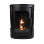 Oregon - Wall-mounted bioethanol wood-burner style fireplace