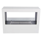 ScandiFlames Lansing L - White Bioethanol Fireplace